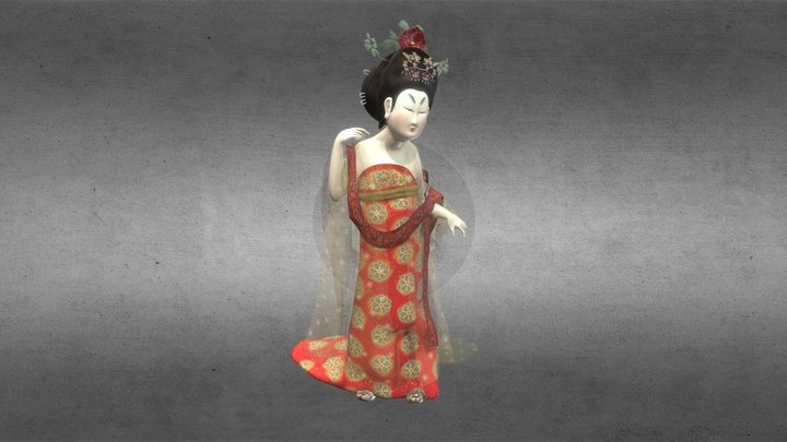 唐仕女 3D Model