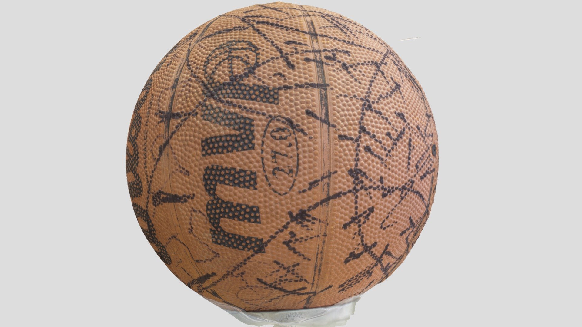 half-basketball-textured - 3D model by Jeffrey Martin (@gigajeff ...