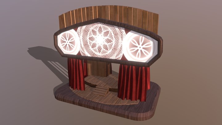 Little stylized theater ! 3D Model