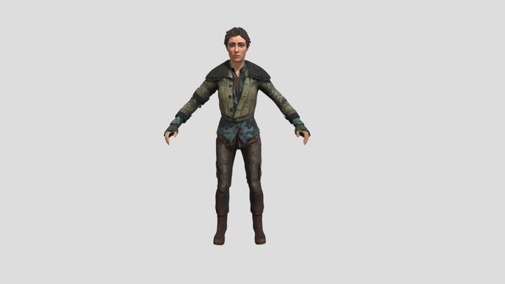 Anya Oliwa - Wolfenstein II The New Colossus 3D Model