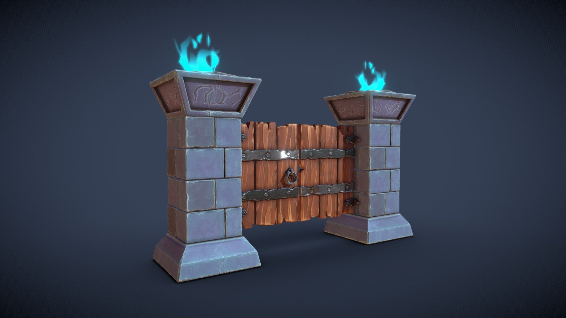 Stylized door - 3D model by Jelveh 3D (@mozata) [a4a18d8] - Sketchfab