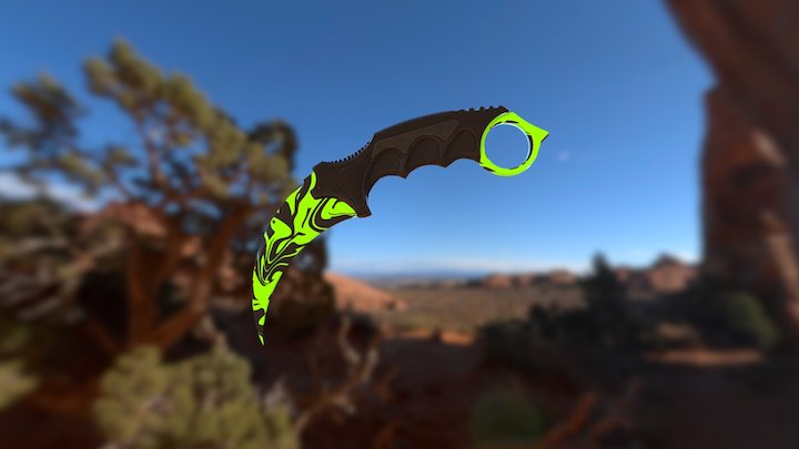 Karambit | Green Astro 3D Model