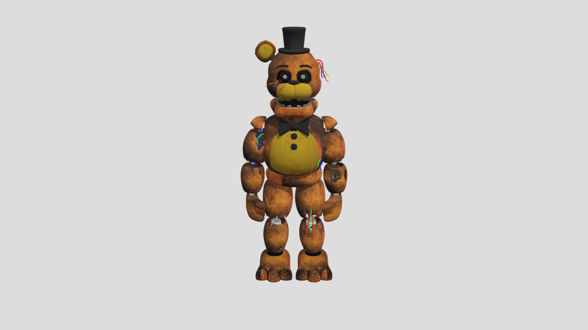 how to make a fnaf character in blender