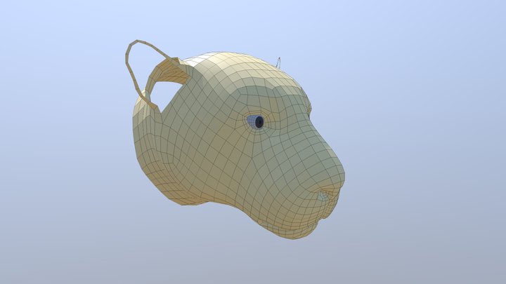 Head Felino 3D Model