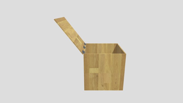 Simple Hinged Box 3D Model