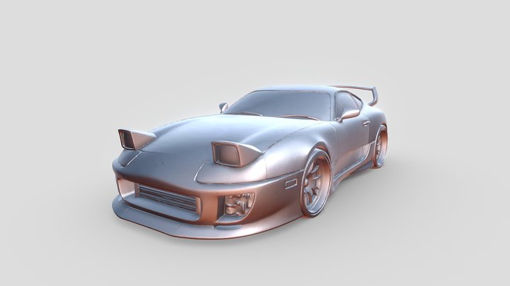 Toyota Supra Mk4 + Toyota Ae86 3D Model