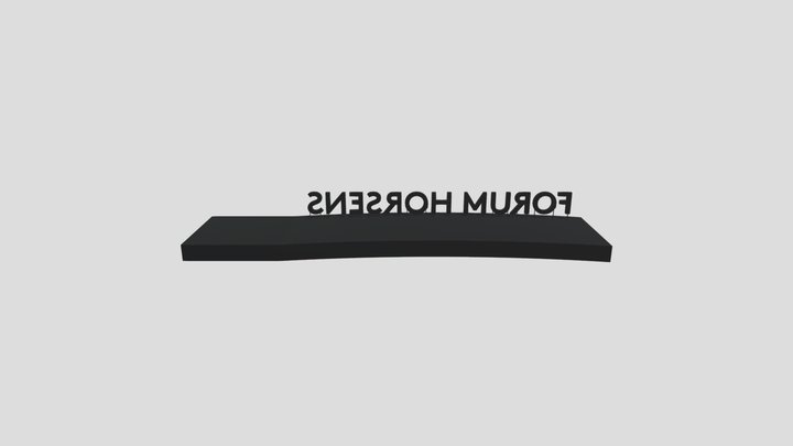 Forum facadebogstaver 3D Model