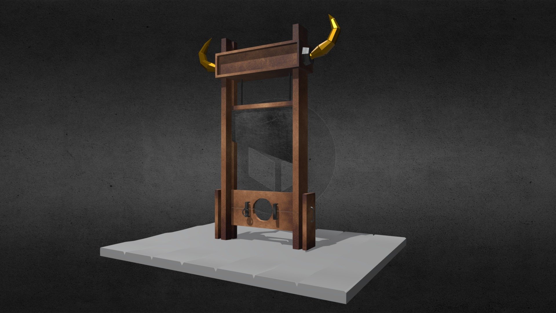 Low-Poly Guillotine - Download Free 3D model by creiaskeera [a4a3612 ...