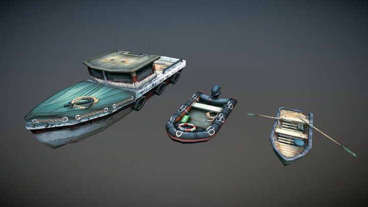 Boat Pack 3D Model