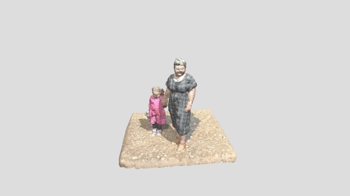 Zena i Dijete 3D Model