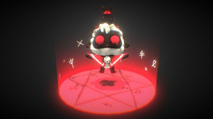Leader of the Cult (Cult of the Lamb Fanart) - 3D model by