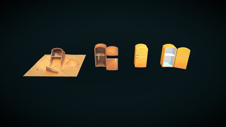 Stylized Modular Asset Example 3D Model