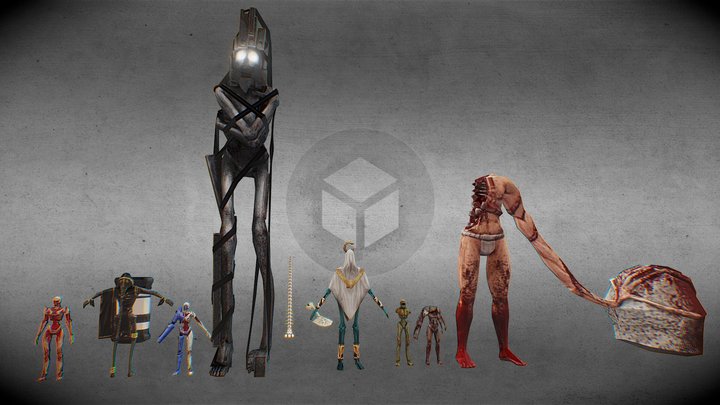 Husks of Humanity 3D Model