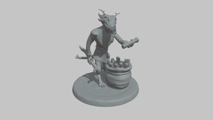 Visk, the Kobold Courier 3D Model