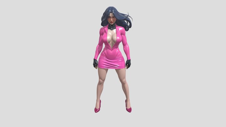Pink Diva 3D Model