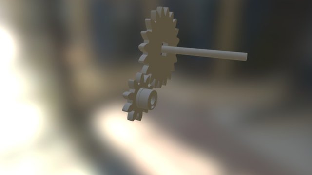 Ensamble Mecanismo Engranaje 3D Model