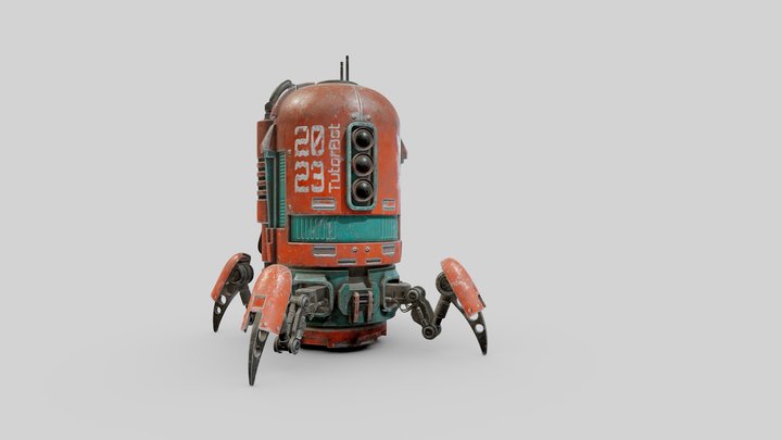 Spiderbot (based on SP tutorial) 3D Model