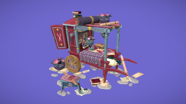 DAE Artisan's Desk - Tailor 3D Model