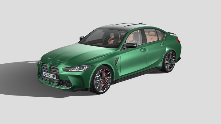 BMW M3 Competition G80 2021 3D Model