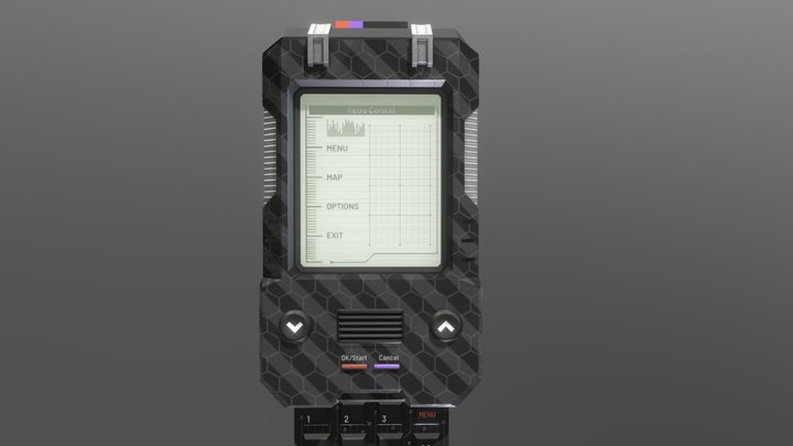 Retro Conn III – Tactical Handheld Device 3D Model