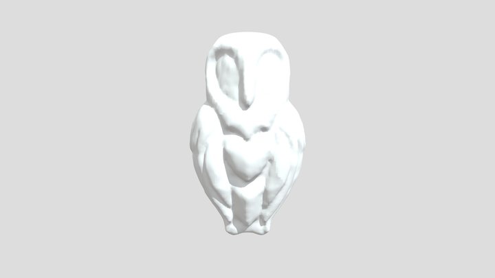 Owl Totem Pendant 3D Model