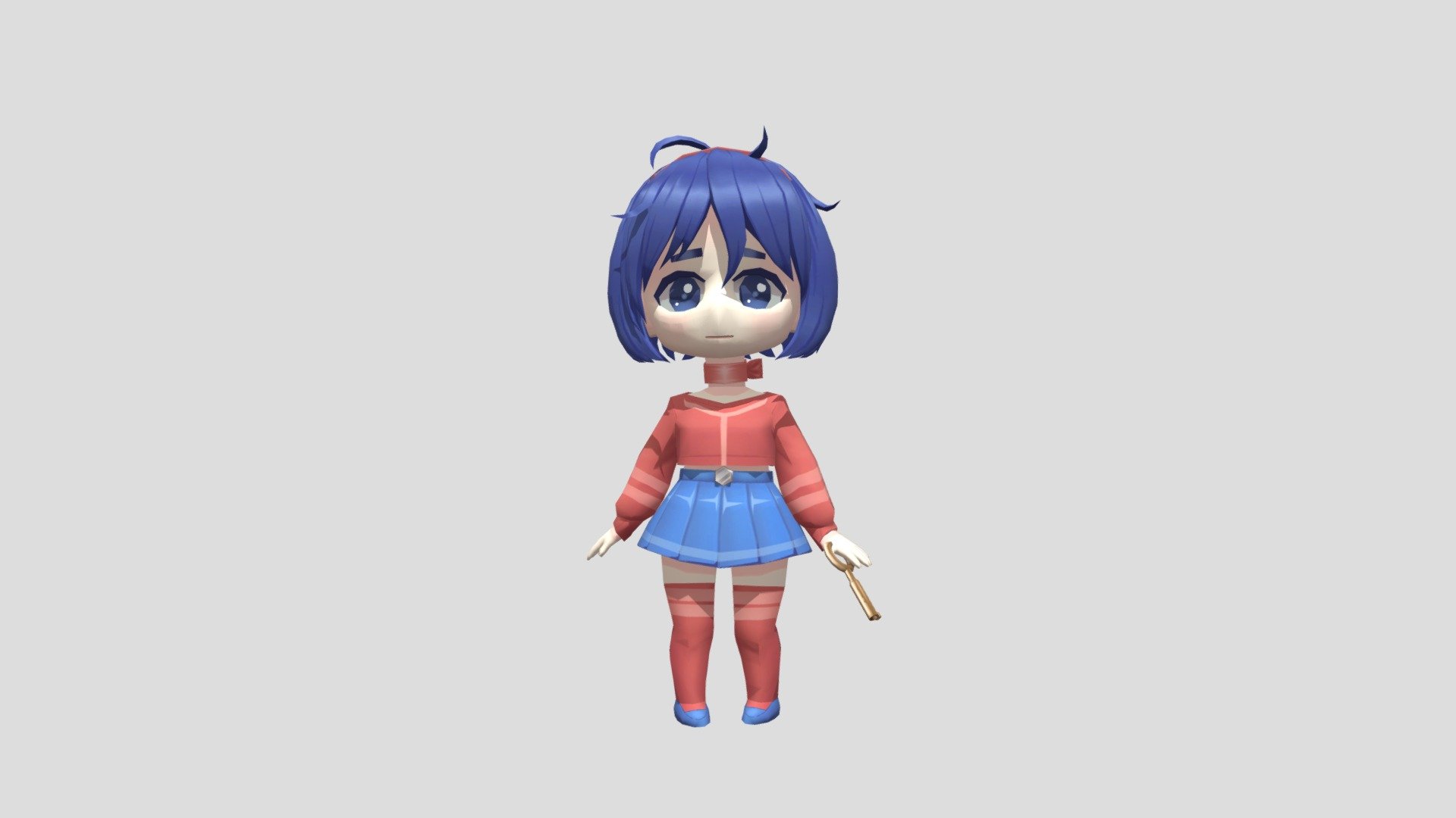 chibi mita - Download Free 3D model by heyisah78 [a4af658] - Sketchfab