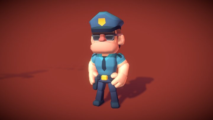 Police Officer Hunter - Proto Series 3D Model
