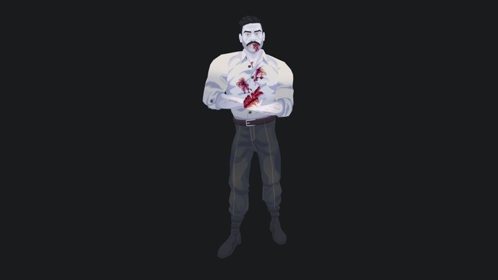 Vampire Gangster 3D Model