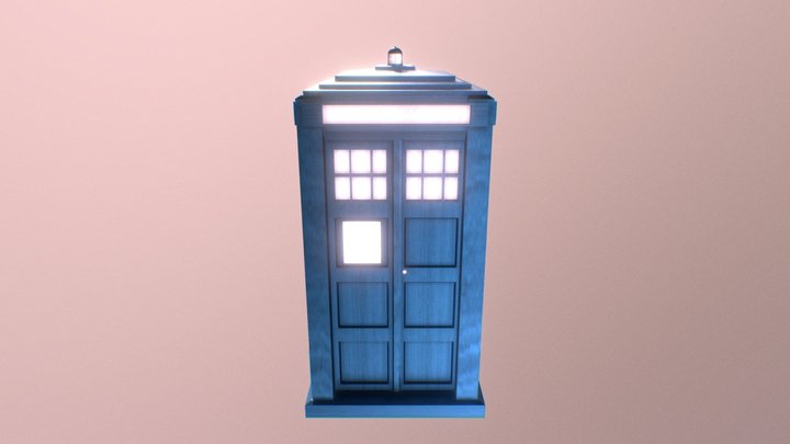 80's Style Tardis 3D Model