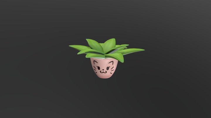 Cat Planter 3D Model