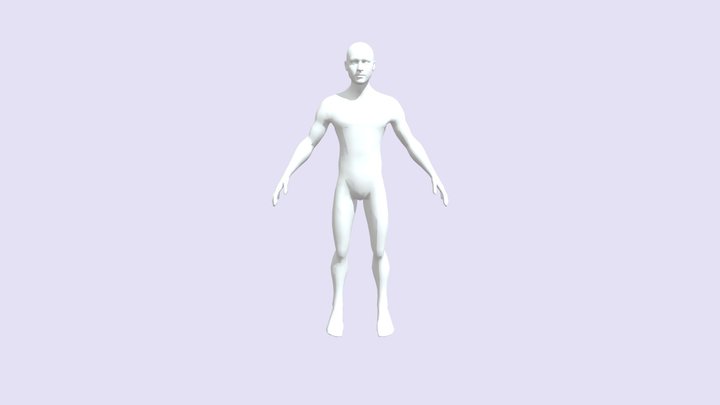 Base Model for Augmented Reality 3D Body Overlay 3D Model