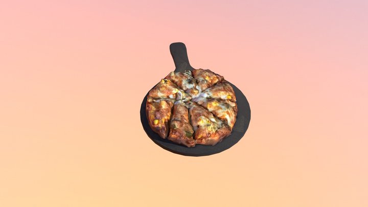 Cheese mix veg Pizza 3D Model