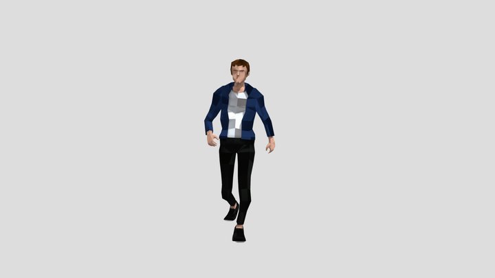 Lowpoly Male Character 3D Model