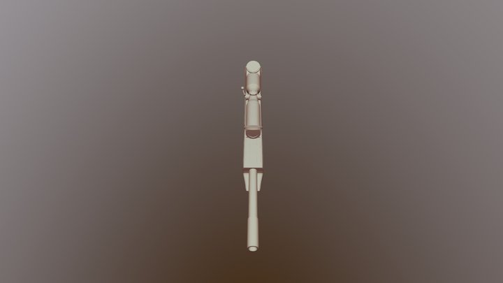 Futuristic Sniper Rifle WIP Save #2 3D Model