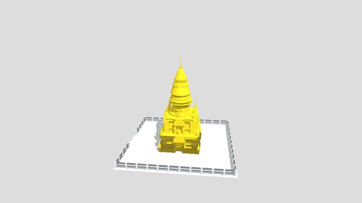 พระเจดีย์แหลมสอ 3D Model