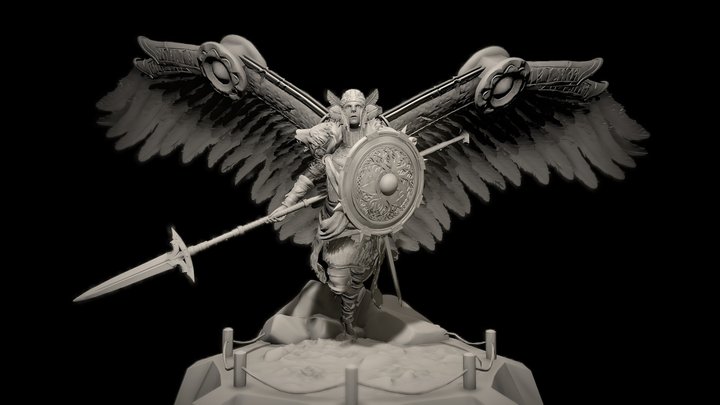 Norse Valkyrie 3D Model