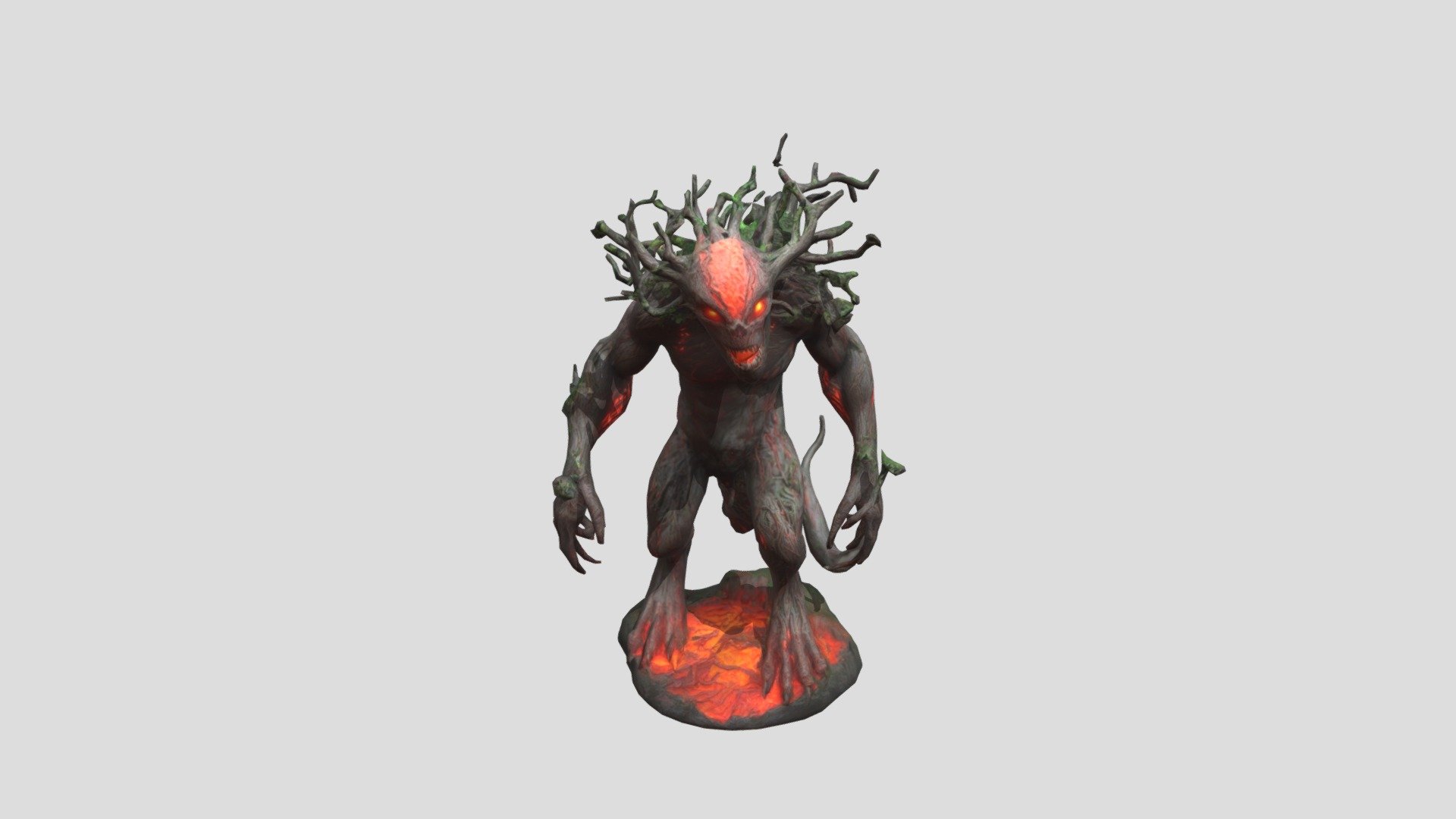 Monster tree red lava - 3D model by mgameing0014 [a4b58db] - Sketchfab