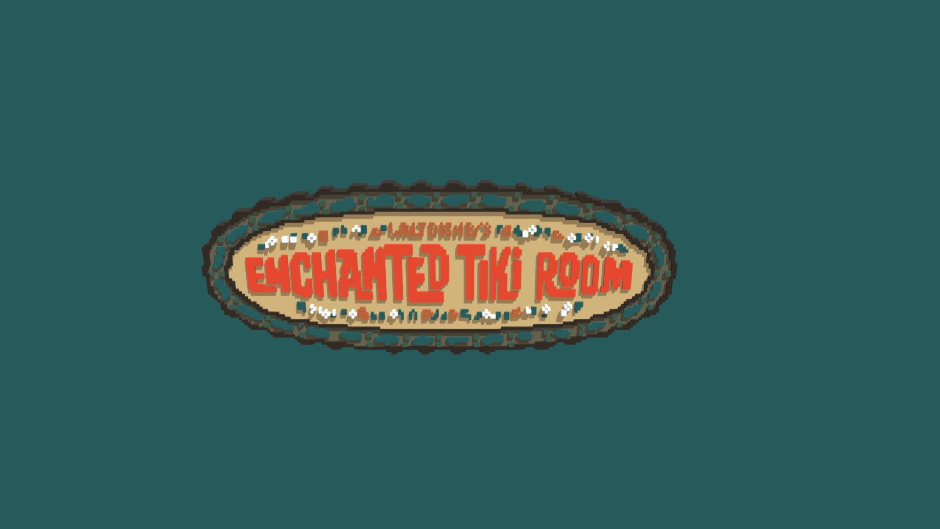 Enchanted tiki clearance room sign