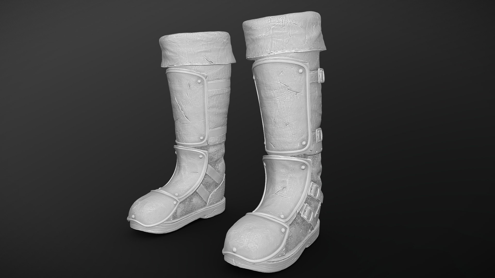 Zbrush Armored Footwear 05 - Buy Royalty Free 3D model by ...