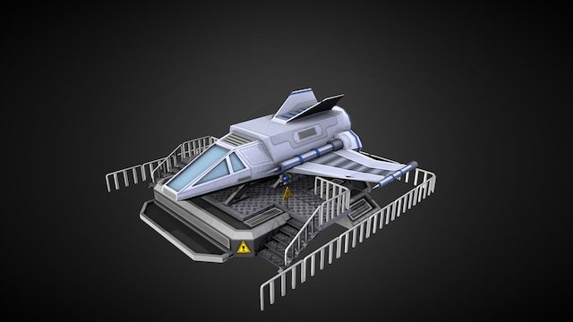 RollerCoaster Tycoon Touch Space Wars Ride 3D Model