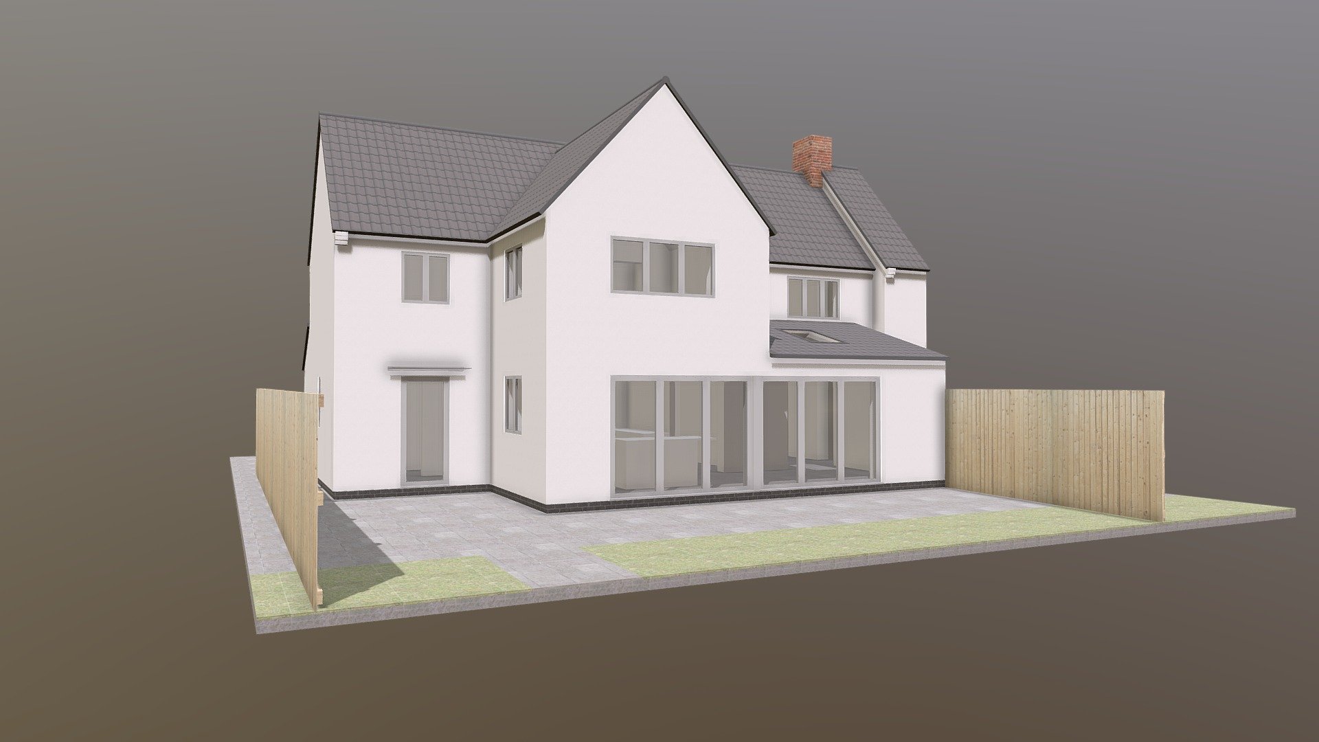 Two Storey Side and Rear Extension (R2) 3D model by Cotswold Architectural Design (Cotswold