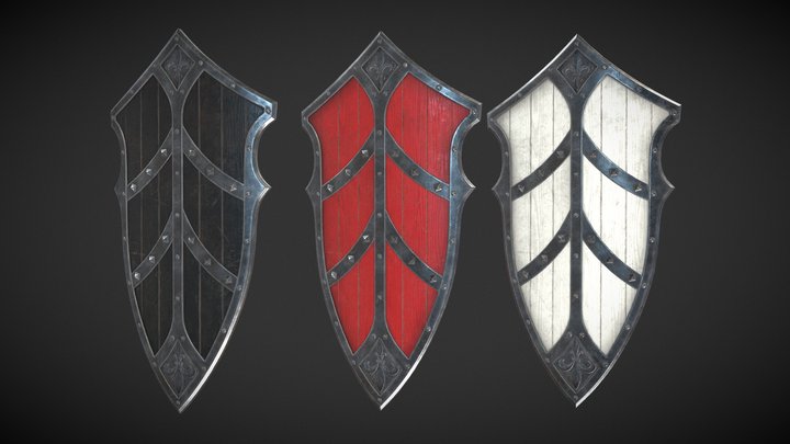 Knight Shield 10 3D Model