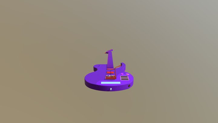 Redstetic Guitar 3D Model