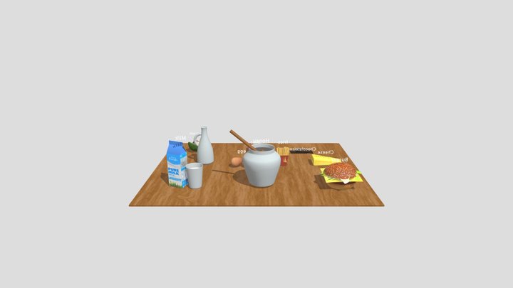 food containing fat 3D Model