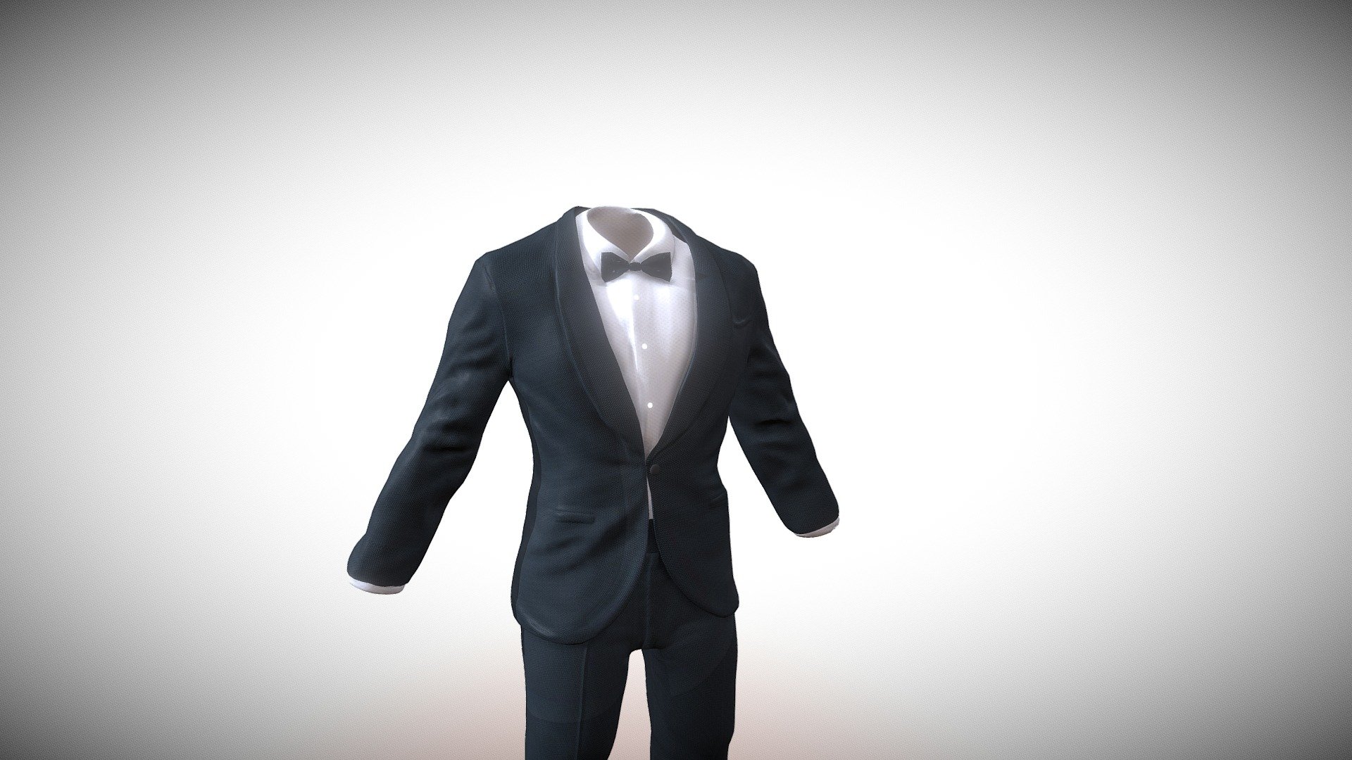 Tuxedo 3D model - 3D model by heloisemagny [a4bcf71] - Sketchfab