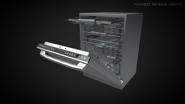 Dish Washer | Appliance / Electronic Lowpoly 3D Model
