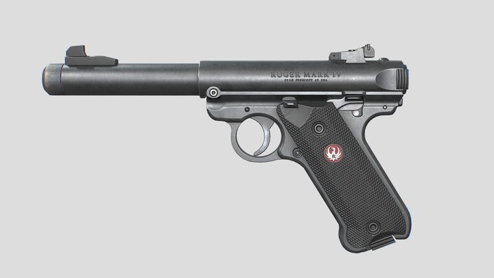 Ruger Mark 4 Target 3D Model