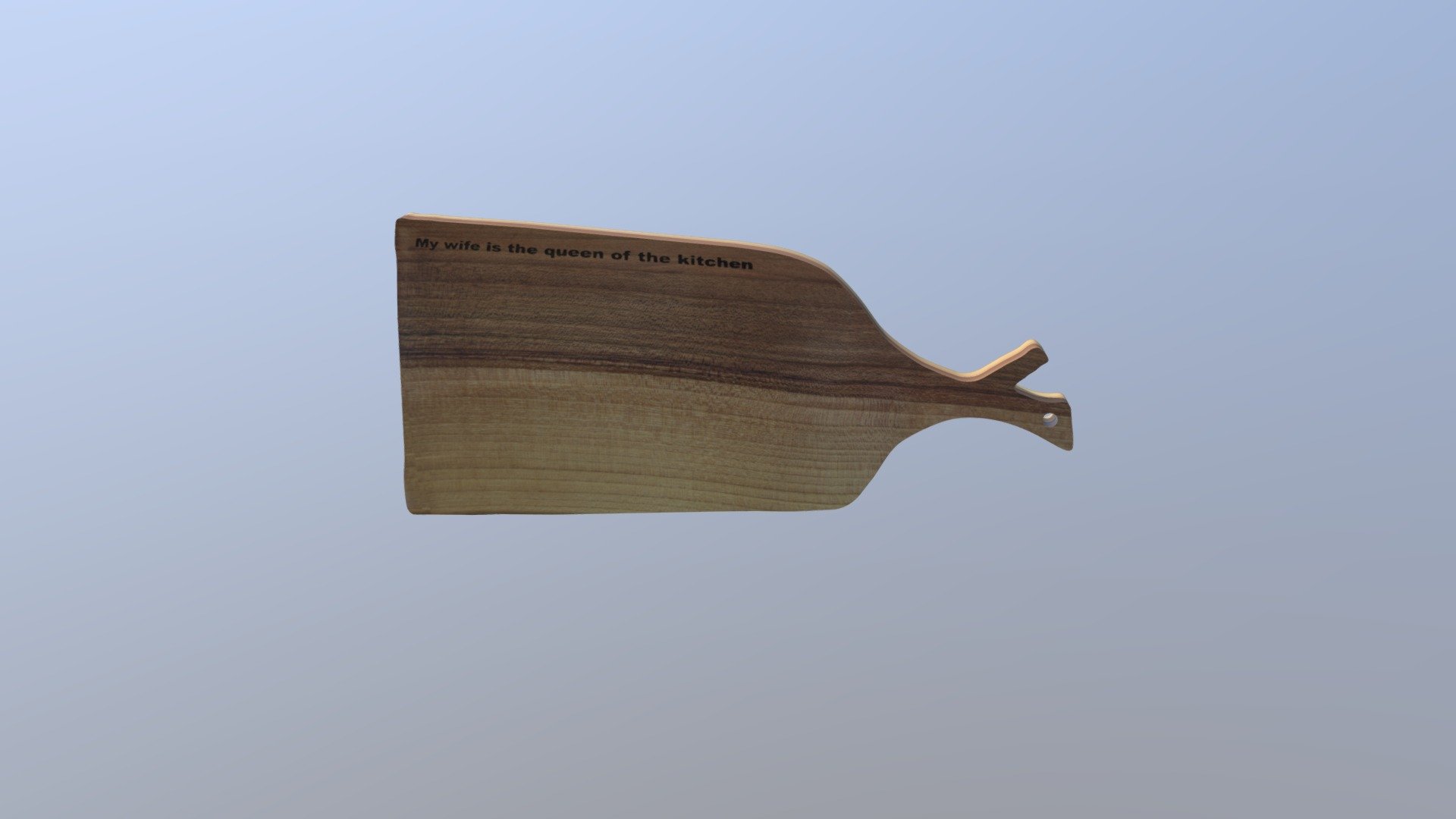 6. Personalised big walnut chopping board