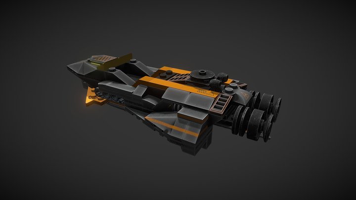 Lego Space Ship 3D Model