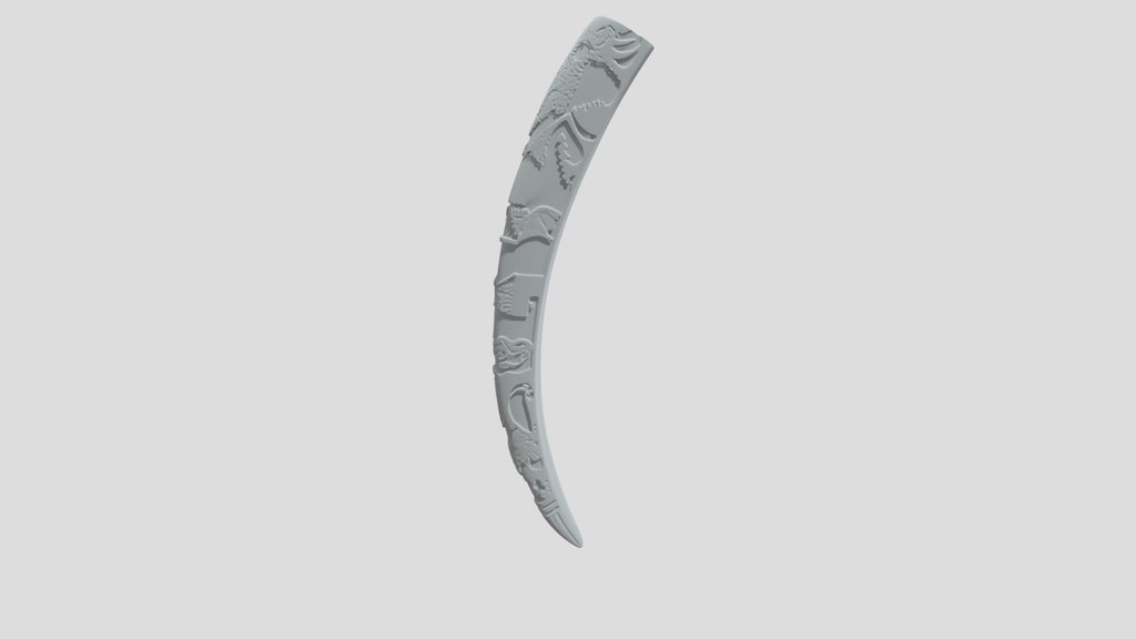 Scrimshaw Ivory Tusk